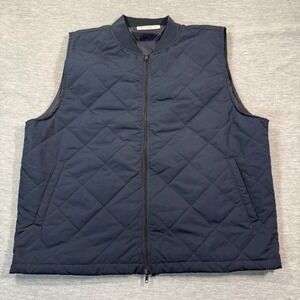 Men's Quilted Navy Vest